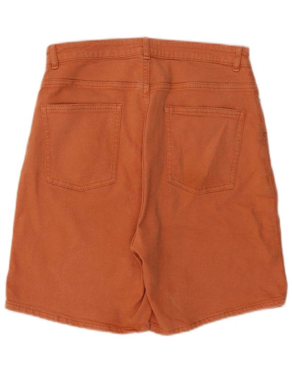 Pantaloni scurți denim Darley Fat Face pentru femei UK 10 Small W30 Bumbac portocaliu