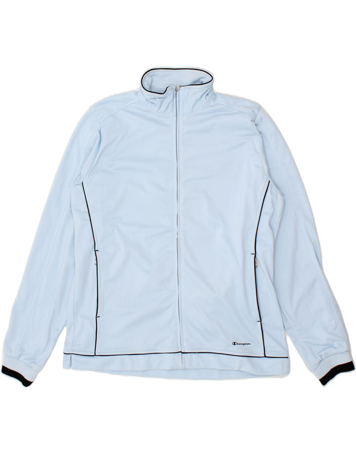 CHAMPION Womens Tracksuit Top Jacket UK 18 XL Blue Polyester Vintage Champion and Second-Hand Champion from Messina Hembry 