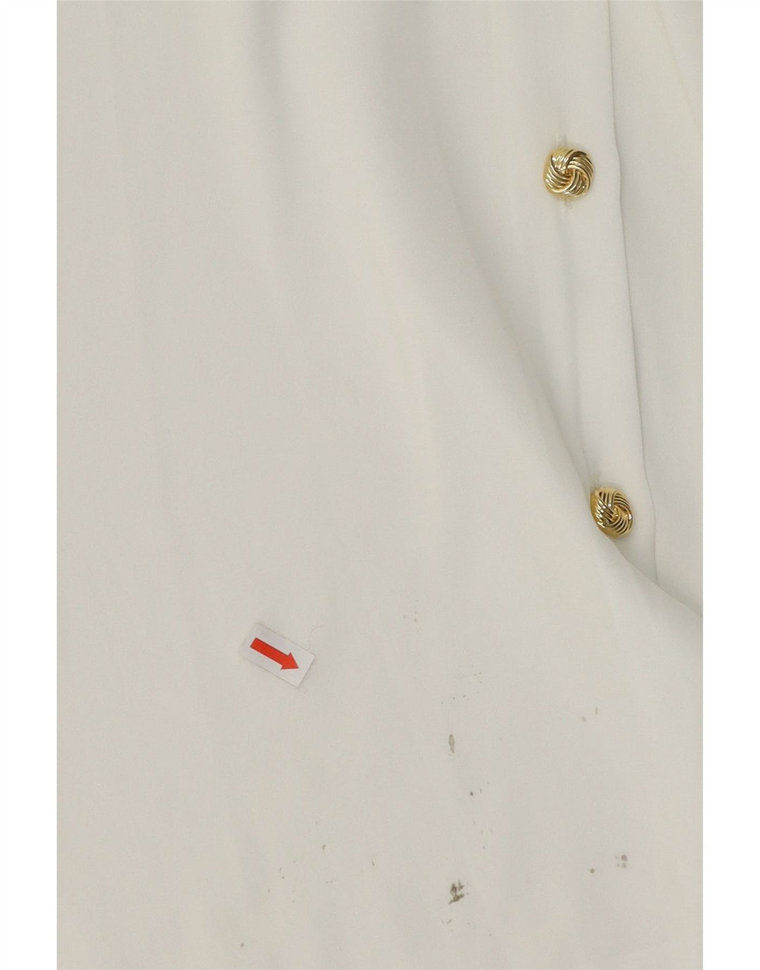 GLASER Womens Oversized Front Tie Shirt Blouse UK 16 Large Off White Vintage Glaser and Second-Hand Glaser from Messina Hembry 