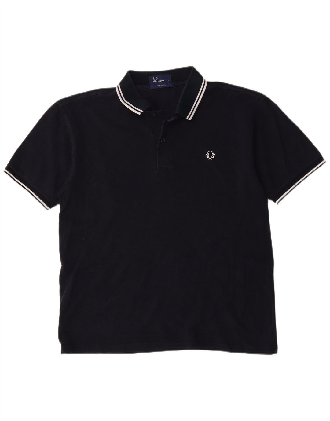 Cămașă polo Fred Perry pentru bărbați, mare, albastru bleumarin, bumbac