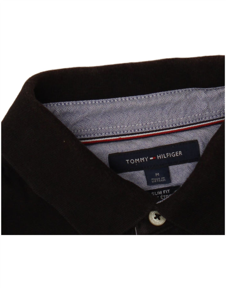 Tricou polo TOMMY HILFIGER pentru bărbați, negru mediu