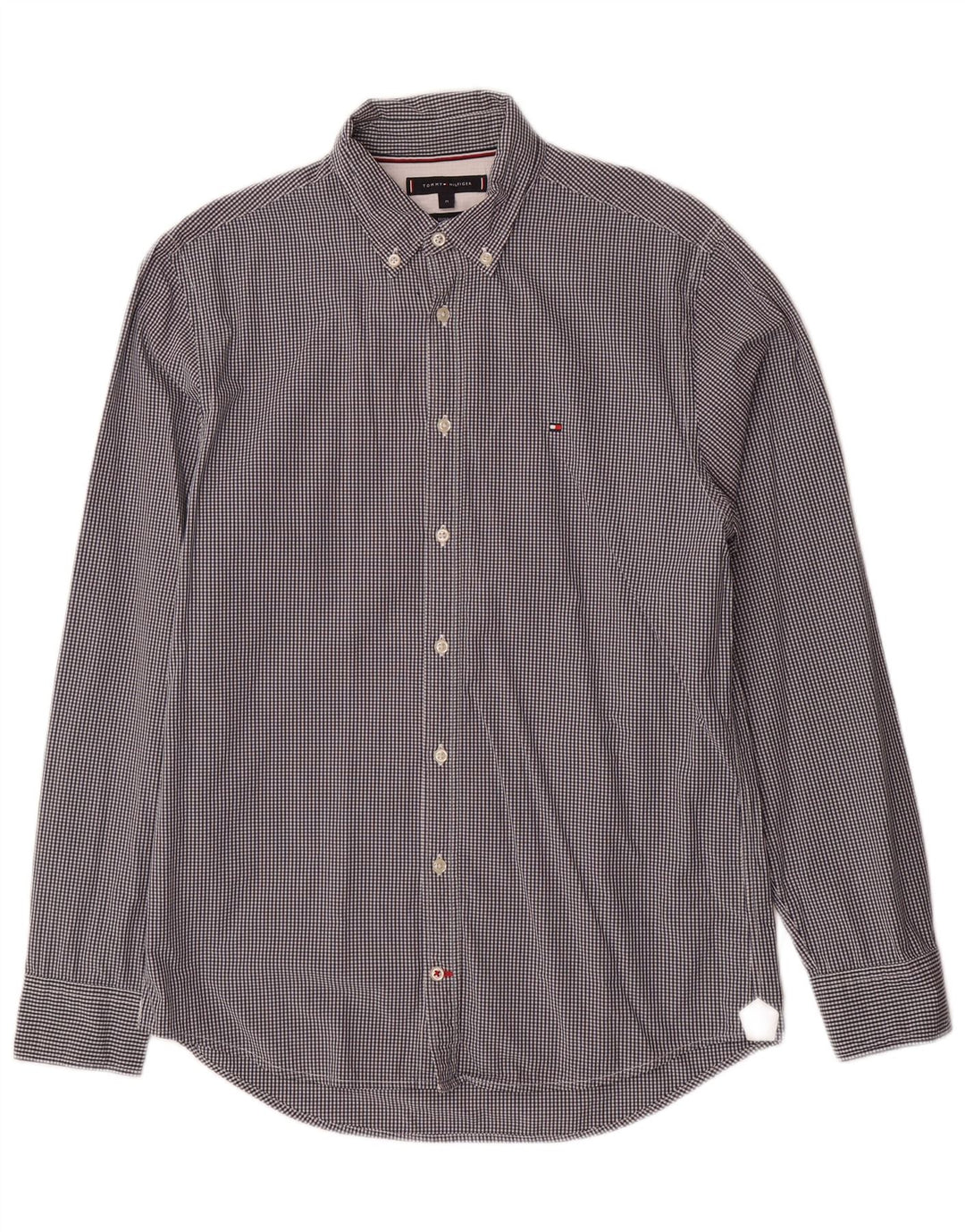 Cămașă pentru bărbați Tommy Hilfiger, cu tăiere obișnuită, neagră medie