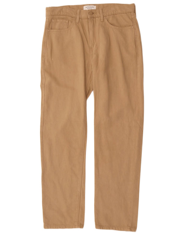 Marks & Spencer Pantaloni casual drepti autograf pentru bărbați W32 L31 bej