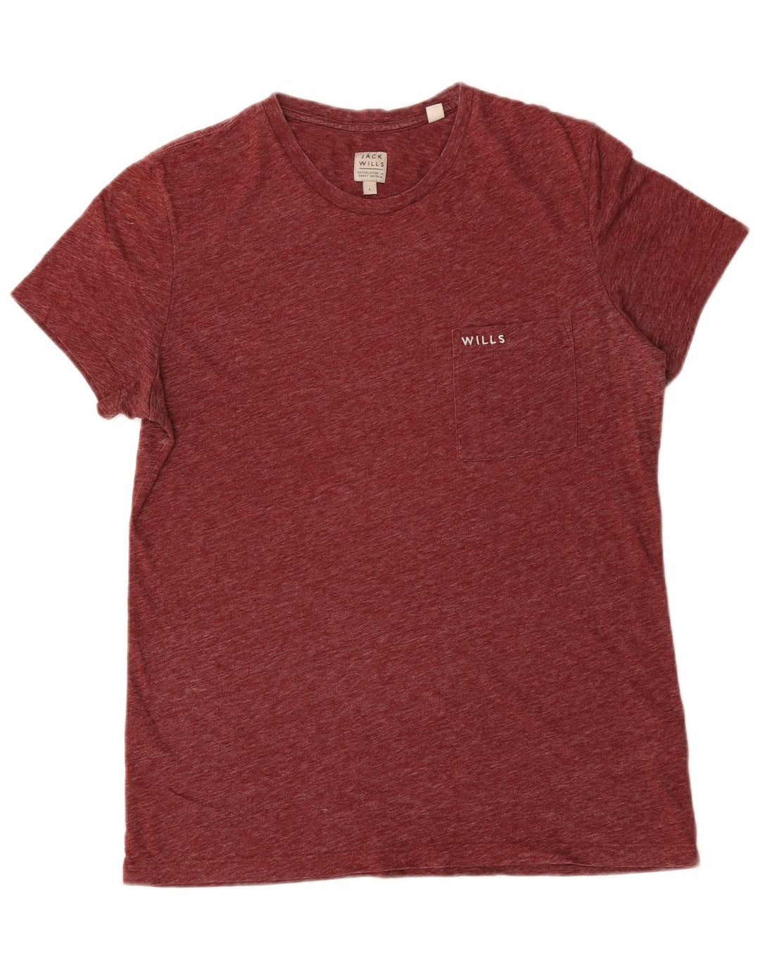Tricou Jack Wills pentru bărbați Top mare din poliester cu pături burgundă