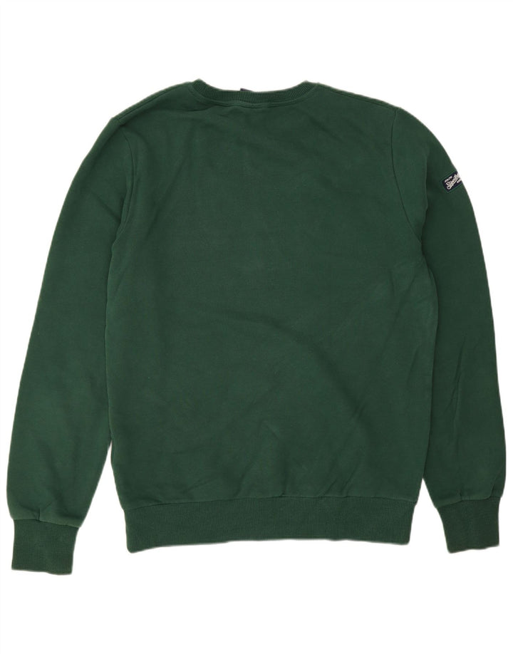 Pulover grafic Superdry pentru bărbați, bumbac mare, verde