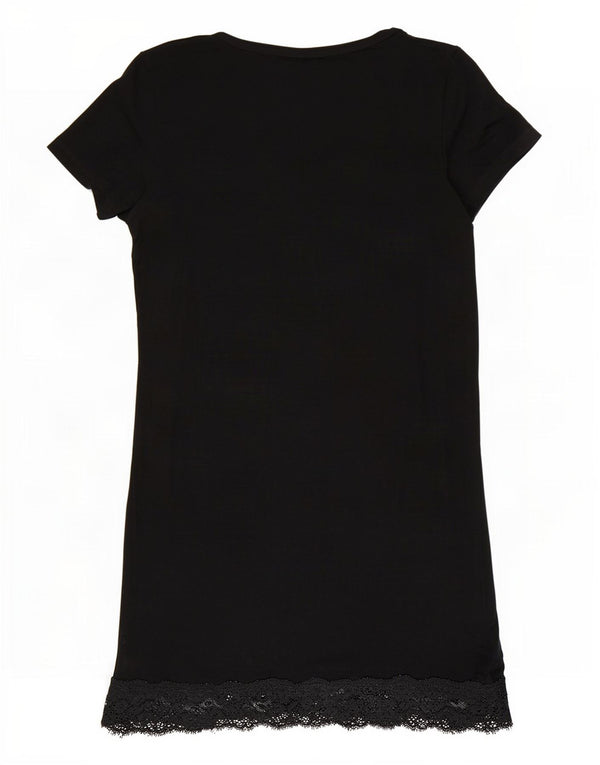 Rochie tricou pentru femei Benetton UK 8 Small Black