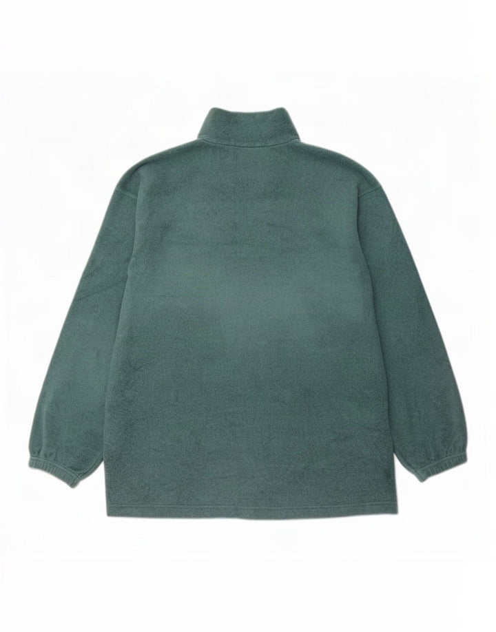 Pulover pentru bărbați Invicta, cu fermoar și gât, poliester verde 2XL