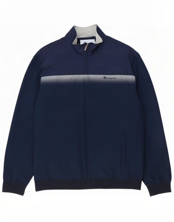 Jachetă pentru trening pentru bărbați Champion, 2XL, poliester color block, albastru bleumarin