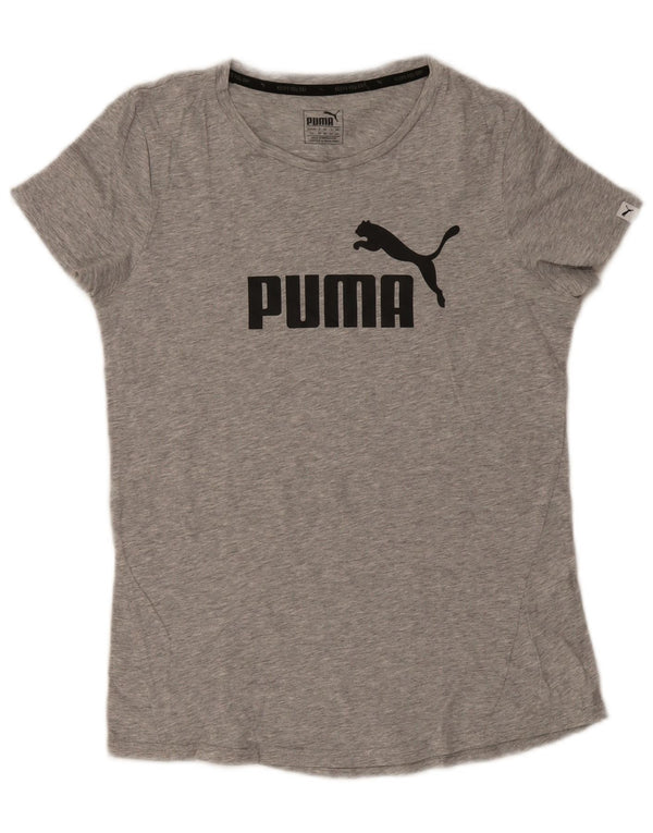 Tricou grafic Puma pentru femei Top UK 14 Medium Gri Bumbac