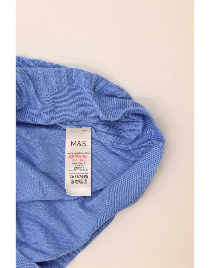 Pulover pentru femei Marks & Spencer cu gât cu barca UK 8 Small Blue