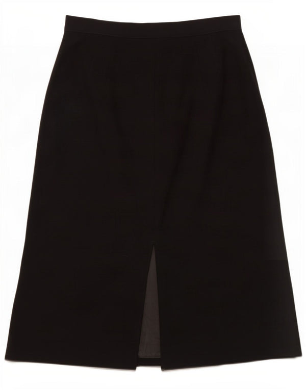 Fustă A-Line pentru femei Marks & Spencer cu talie înaltă UK 18 XL W32 Poliester negru