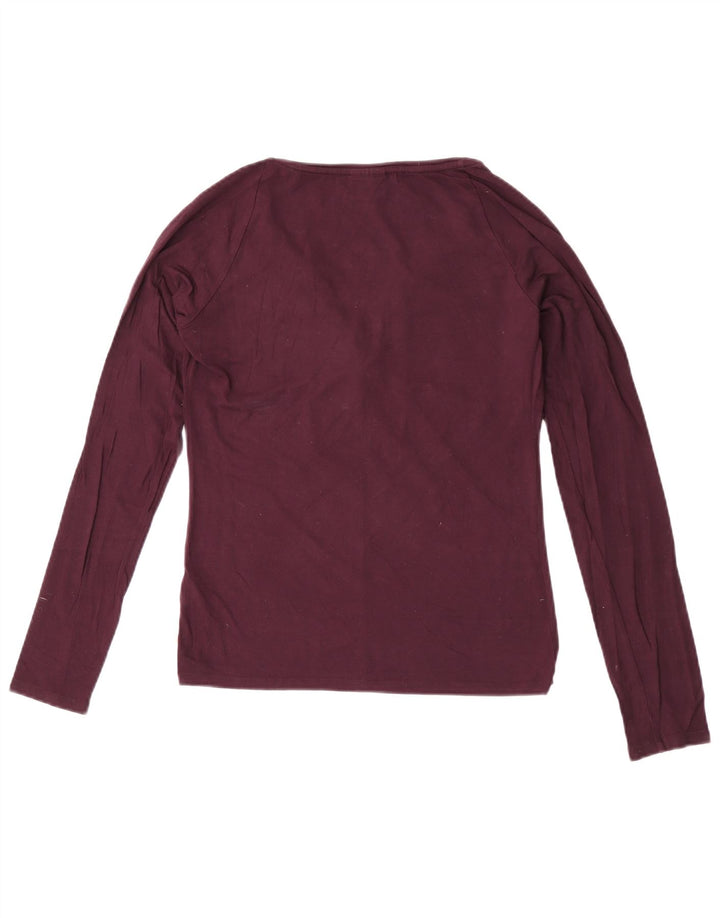 Trussardi Top pentru femei cu mânecă lungă UK 12 Medium Purple Viscose