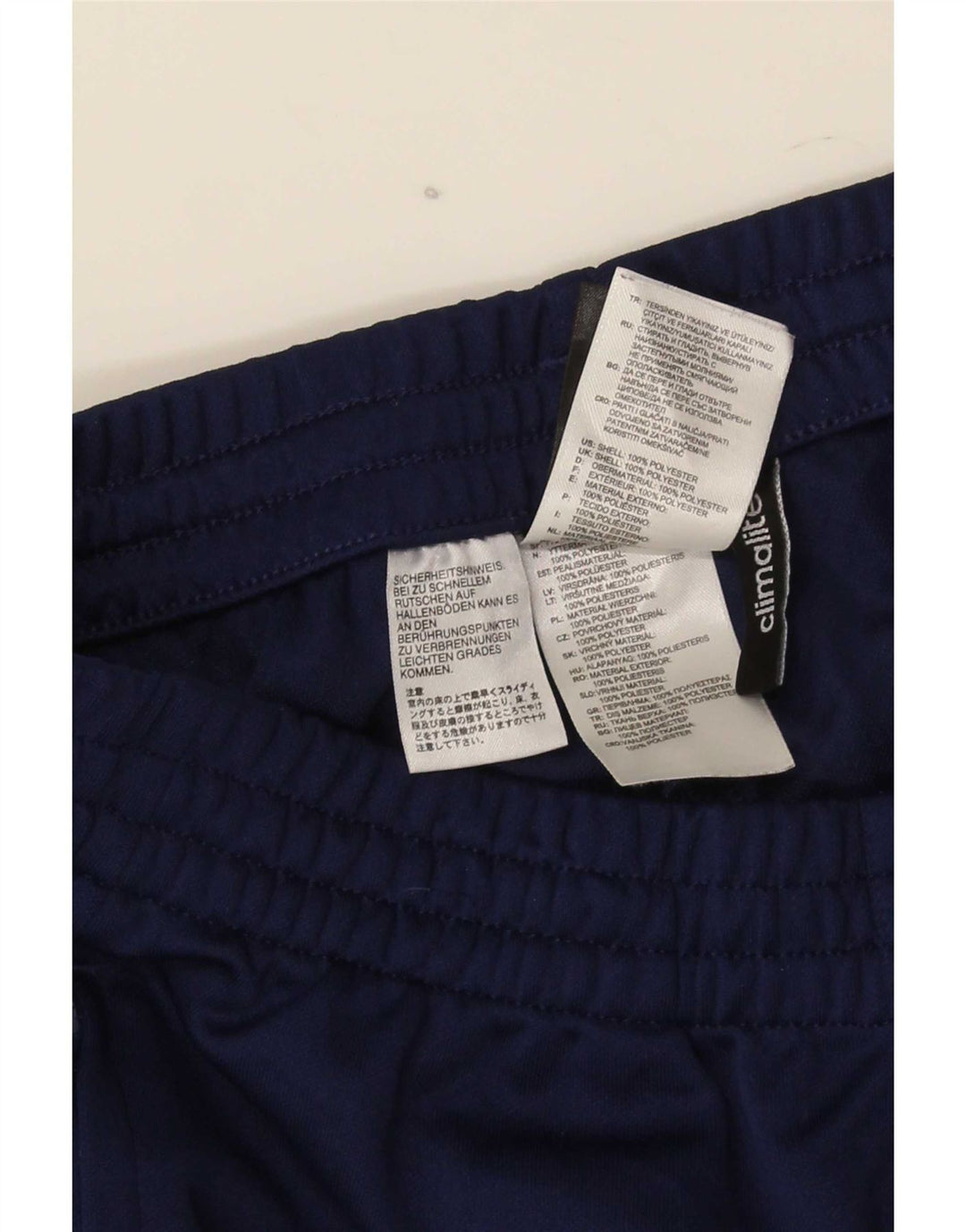 Pantaloni de trening Adidas Climalite pentru bărbați, poliester mici, albastru