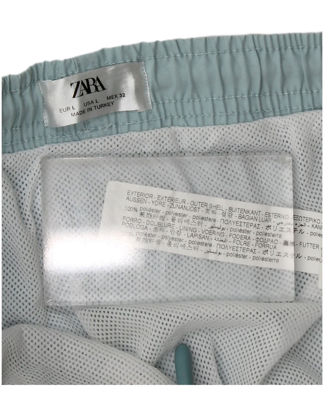 Pantaloni scurți de înot pentru bărbați Zara, mari, albastru, poliester