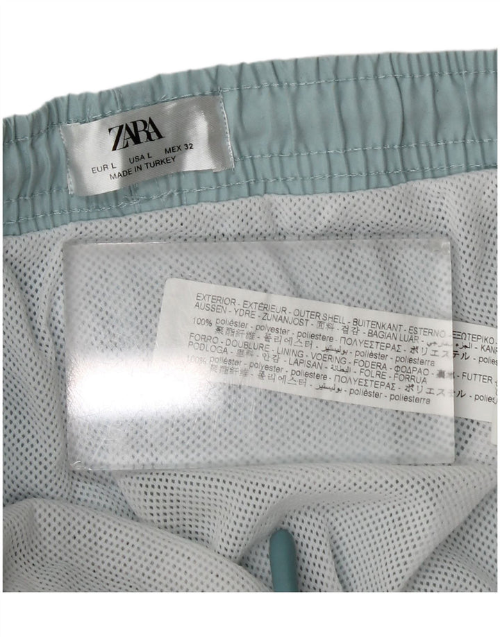 Pantaloni scurți de înot pentru bărbați Zara, mari, albastru, poliester