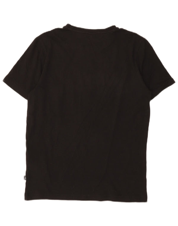 Puma Mens Graphic T-Shirt Top Small Black Cotton
