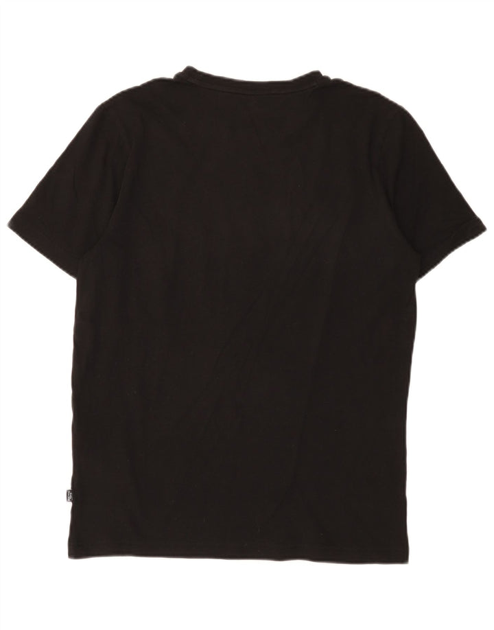 Tricou grafic Puma pentru bărbați Top mic, negru, bumbac