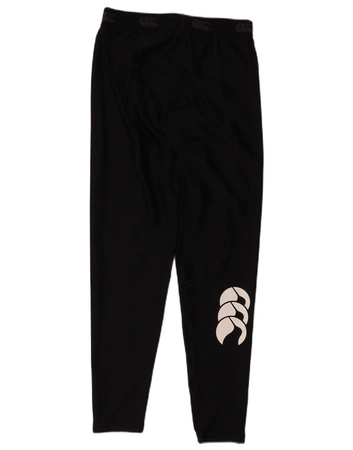 Leggings grafic pentru bărbați Canterbury, poliester mediu negru
