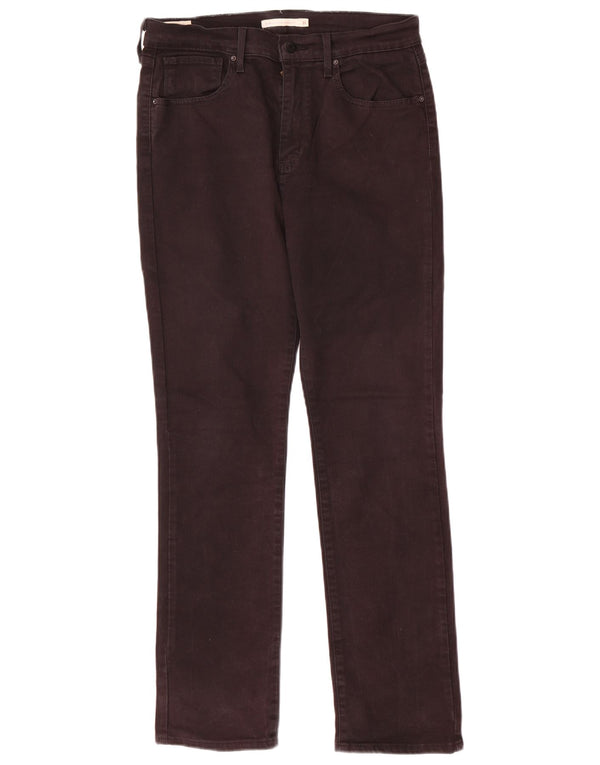 Blugi drepti cu talie mare Levi's 724, bumbac negru, W31 L30