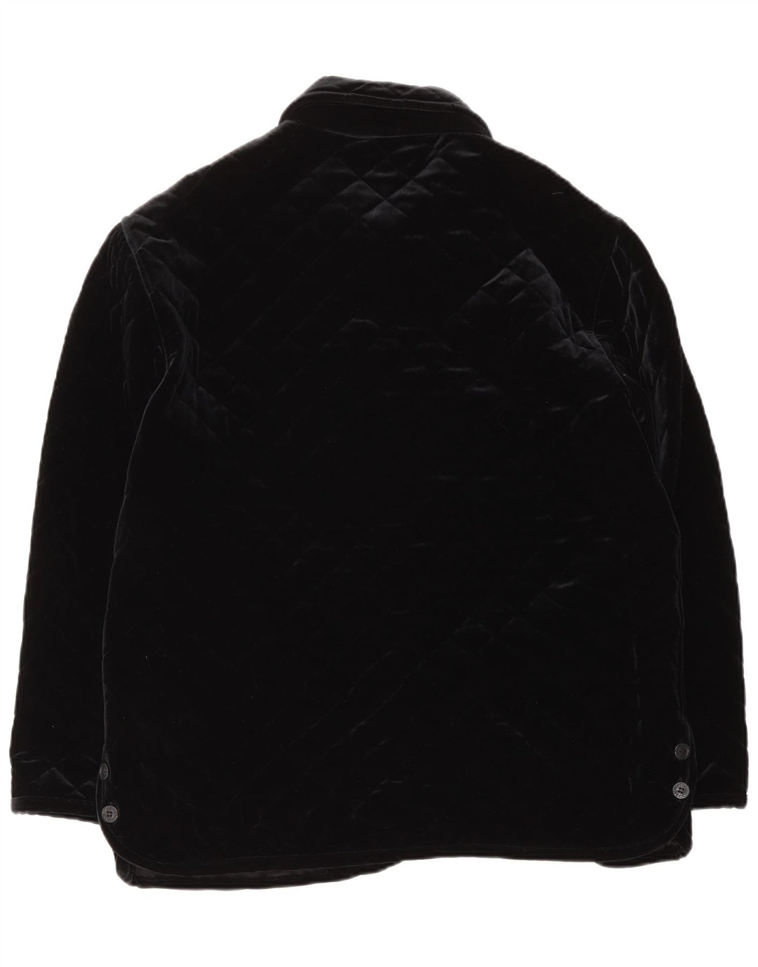 Jachetă matlasată din velur vintage pentru femei IT 48 XL Poliamidă neagră
