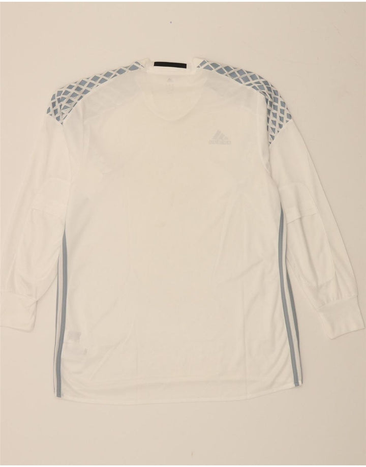 ADIDAS Adizero Graphic Top cu mânecă lungă XL, poliester alb