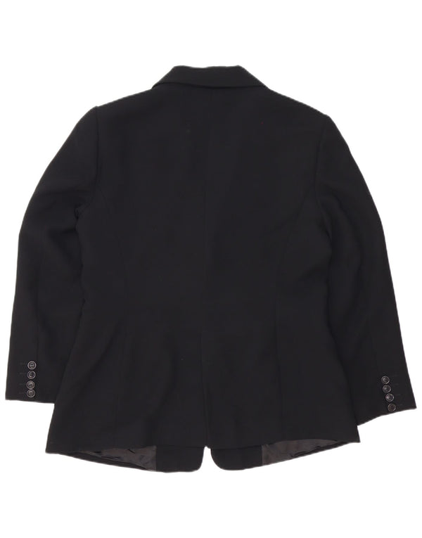 Blazer pentru femei Zara cu 2 nasturi EU 44 XL Poliester negru