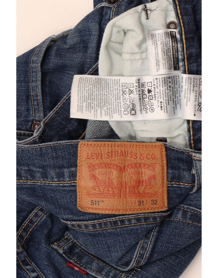 Blugi Levi's 511 Slim pentru bărbați W31 L32 Bumbac albastru