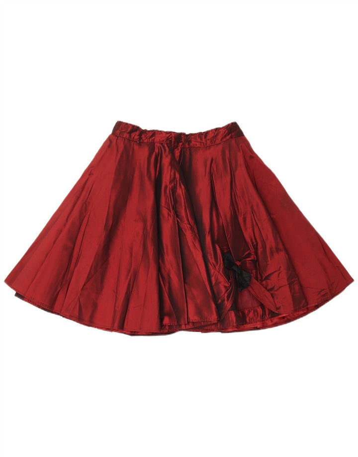 Fusta evazată pentru femei Vintage W26 Burgundy mic