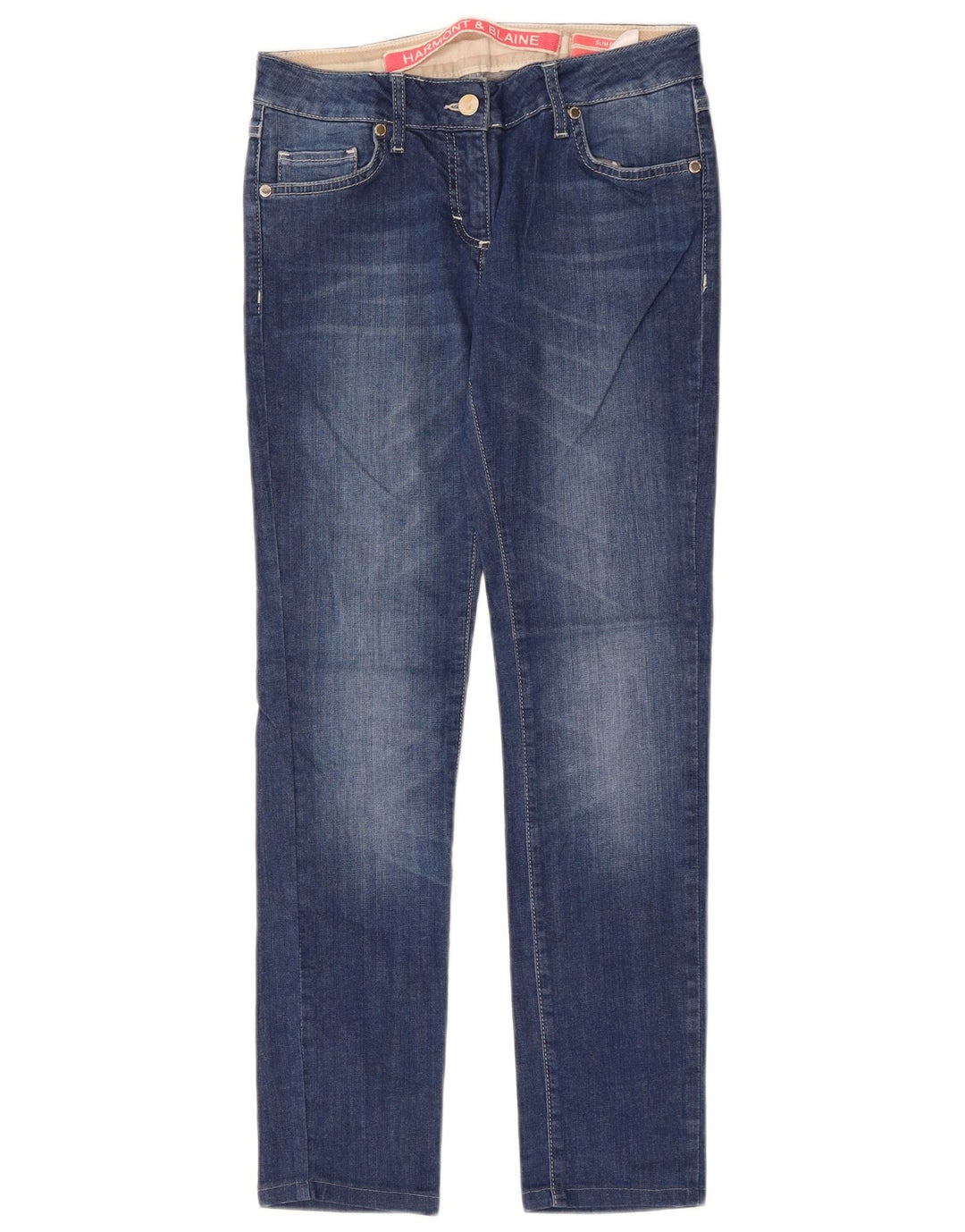 Blugi slim pentru femei Harmont & Blaine IT 42 Medium W30 L30 Bumbac albastru