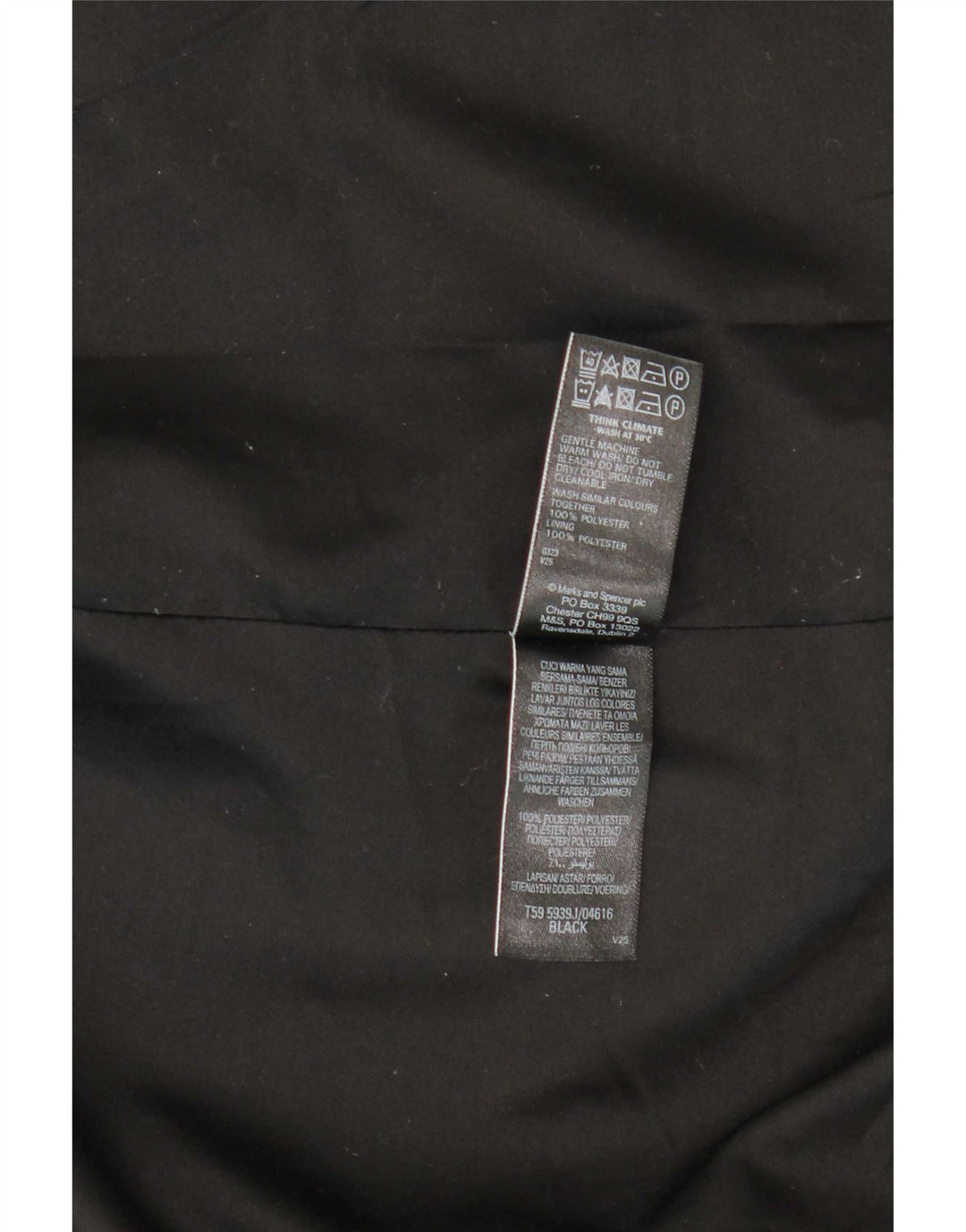 Jachetă pentru femei Marks & Spencer UK 12 Poliester negru mediu