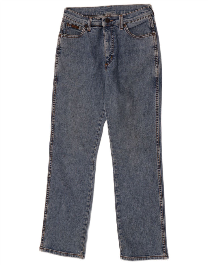 Blugi drepti pentru femei Wrangler US 10 Medium W28 L28 Bumbac albastru