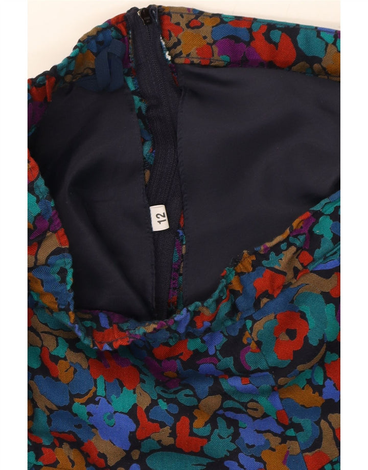 VINTAGE Womens Knife Pleated Skirt UK 12 Medium W28  Multicoloured Vintage Vintage and Second-Hand Vintage from Messina Hembry 