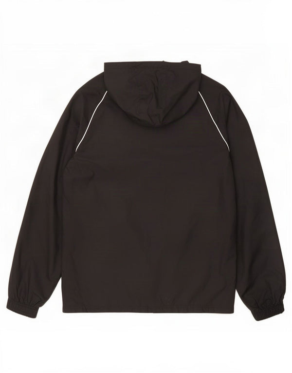 Jachetă de ploaie cu glugă pentru bărbați Adidas UK 36 Poliamidă neagră mică
