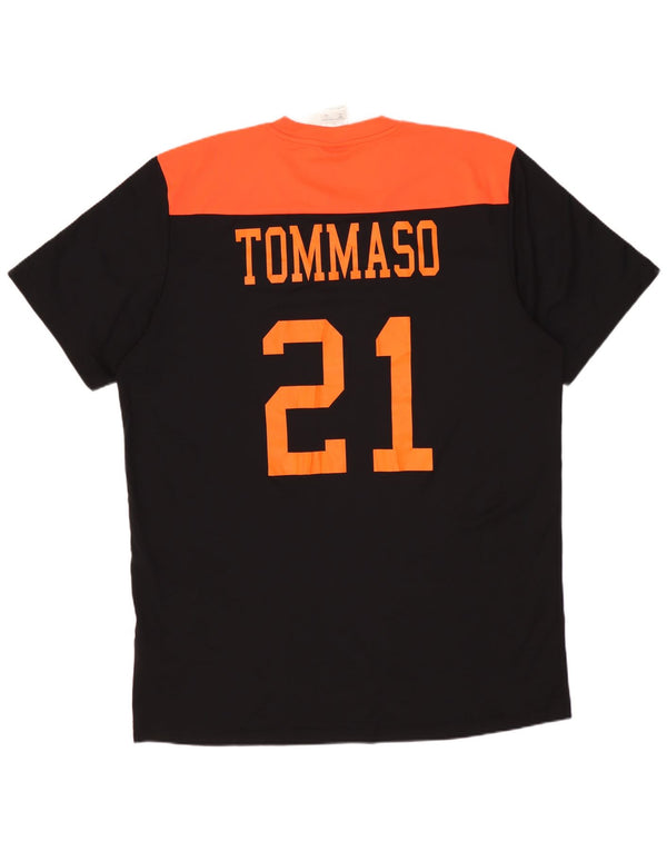 Tricou grafic ADIDAS pentru bărbați Top mare, negru, poliester color bloc