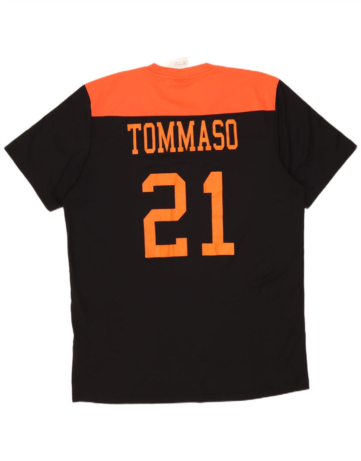 Tricou grafic ADIDAS pentru bărbați Top mare, negru, poliester color bloc