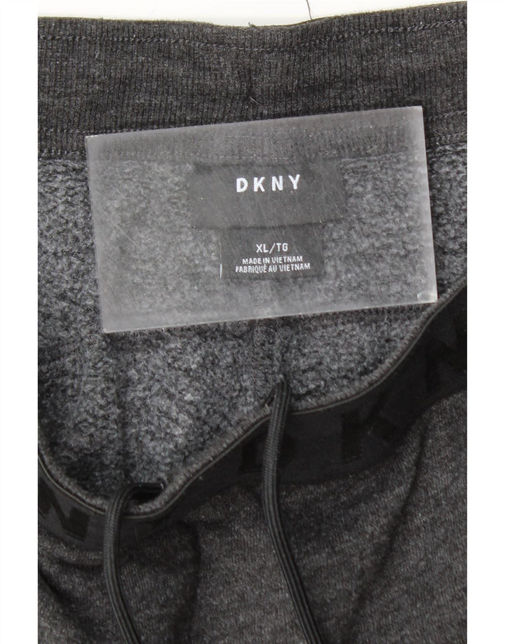 DKNY Mens Tracksuit Trousers Joggers XL Grey Cotton