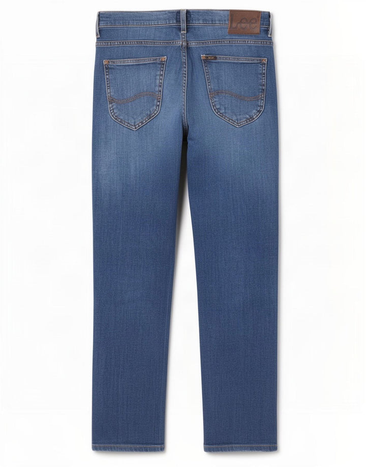 Blugi Lee Powell Slim pentru bărbați W30 L30, bumbac albastru