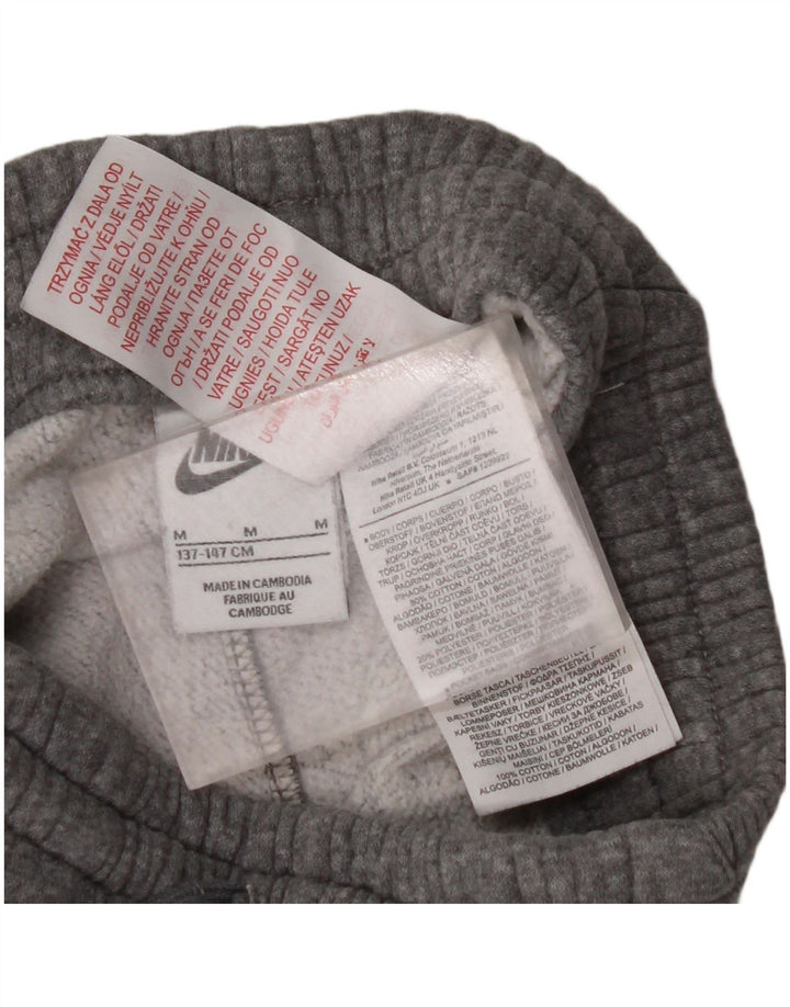 Pantaloni de trening pentru băieți NIKE Pantaloni de jogging 10-11 ani, gri mediu pete