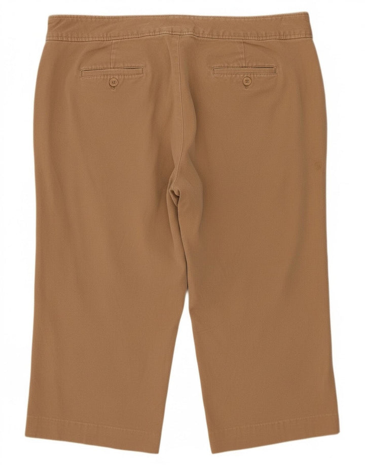 Pantaloni Capri pentru femei Chaps US 18 2XL W38 L20 Bej Bumbac