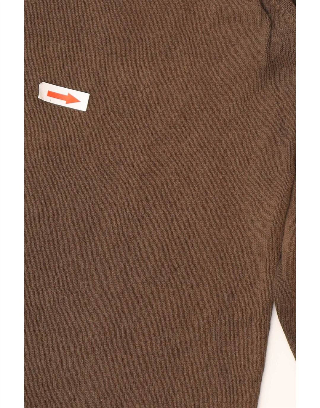 Pulover pentru bărbați Zara, cu decolteu, mare, maro, bumbac