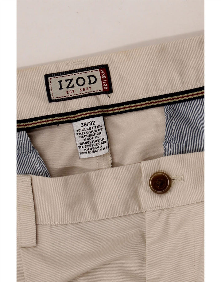 Pantaloni chino pentru bărbați IZOD L36 L32 bumbac bej
