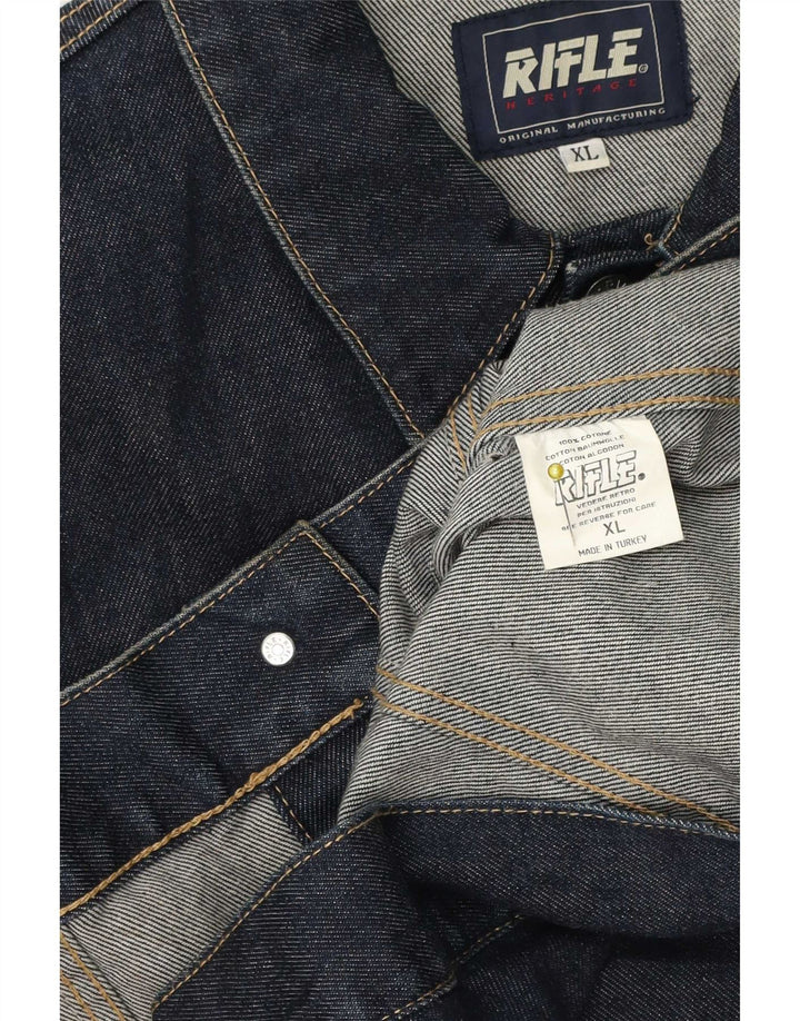 Jachetă de blugi pentru bărbați Rifle UK 42 XL Bumbac albastru