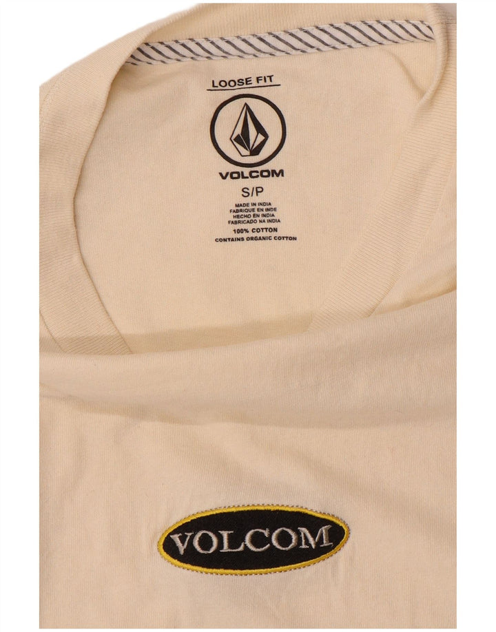 Tricou VOLCOM pentru bărbați, top mic, alb, bumbac