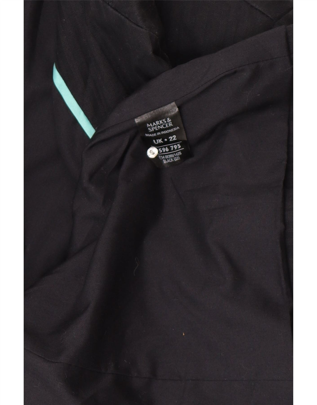 Marks & Spencer jachetă pentru bărbați cu 2 nasturi, UK 22 3XL, bumbac negru