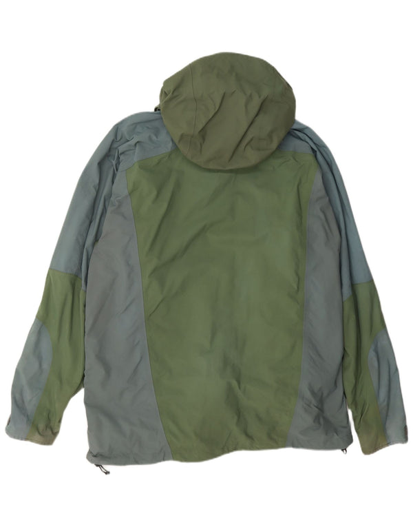 Jachetă de ploaie cu glugă pentru bărbați Berghaus UK 40 mare, verde, nailon color bloc