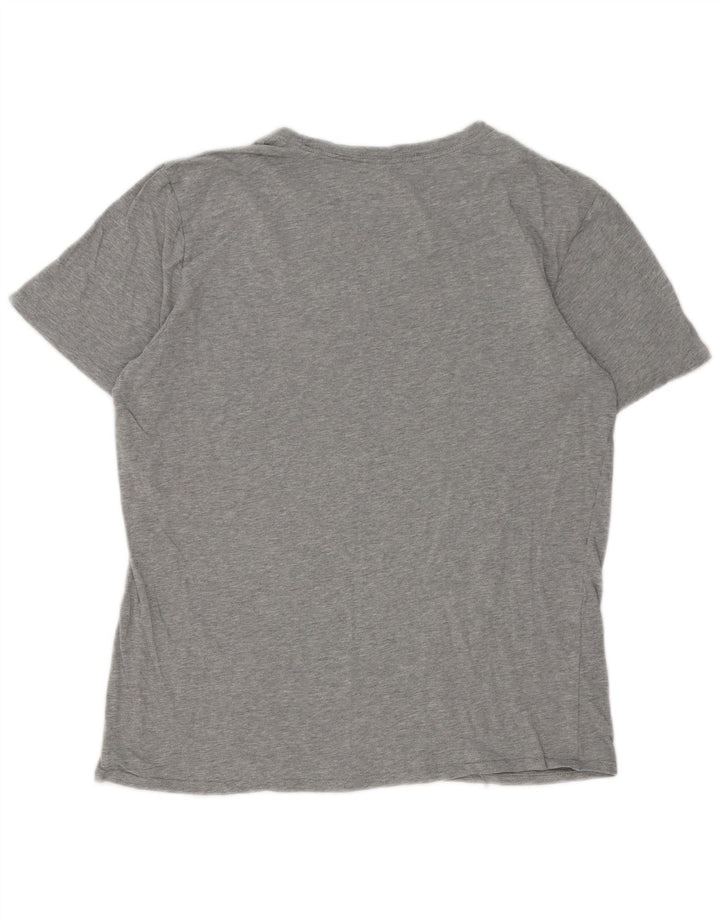 Tricou grafic Nike pentru bărbați, cu croială atletică, top, gri mediu, pete