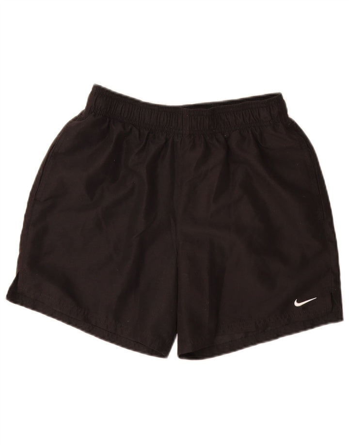 Pantaloni scurti sport NIKE pentru femei UK 10 Poliester negru mic