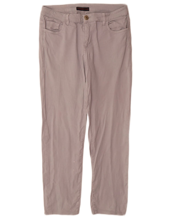 Pantaloni casual drepti Trussardi pentru femei W31 L28 bumbac gri