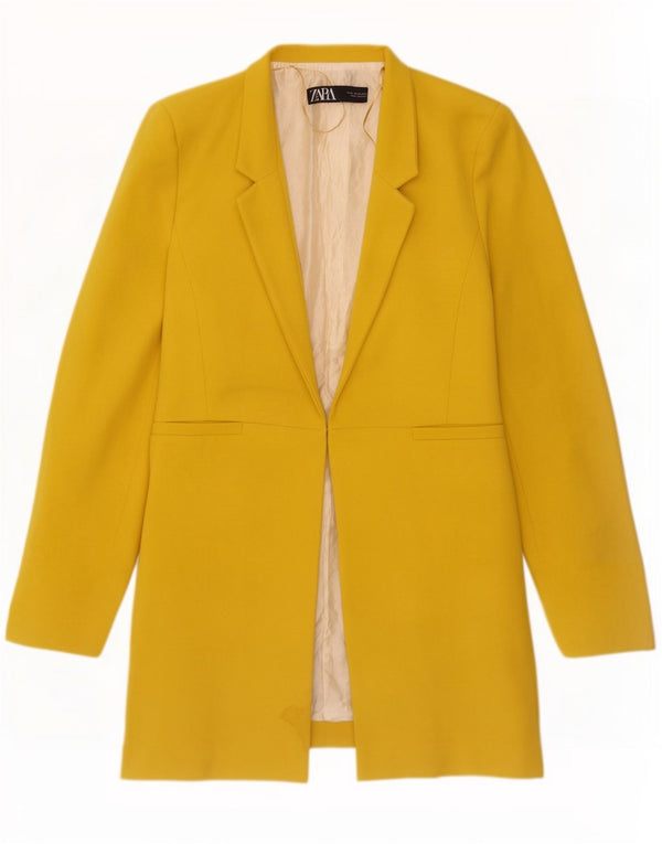 Jachetă Blazer pentru femei Zara UK 18 XL Galben Poliester