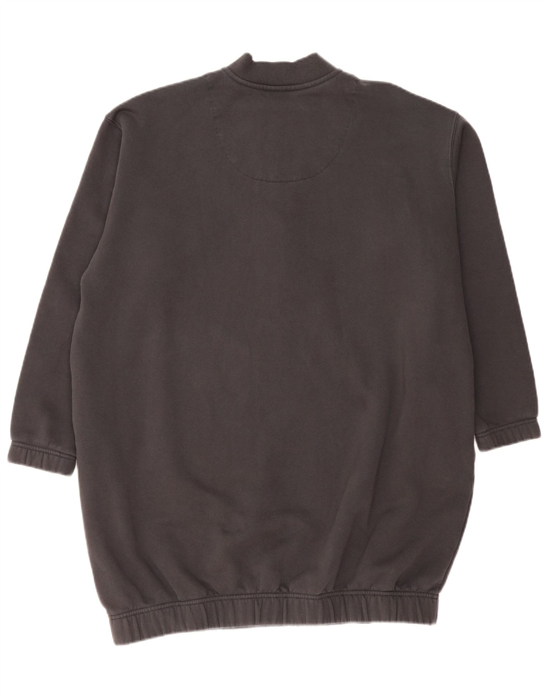 Rochie pulover pentru femei ADIDAS, supradimensionată, cu fermoar, cu gât, UK 24/26 2XL, gri